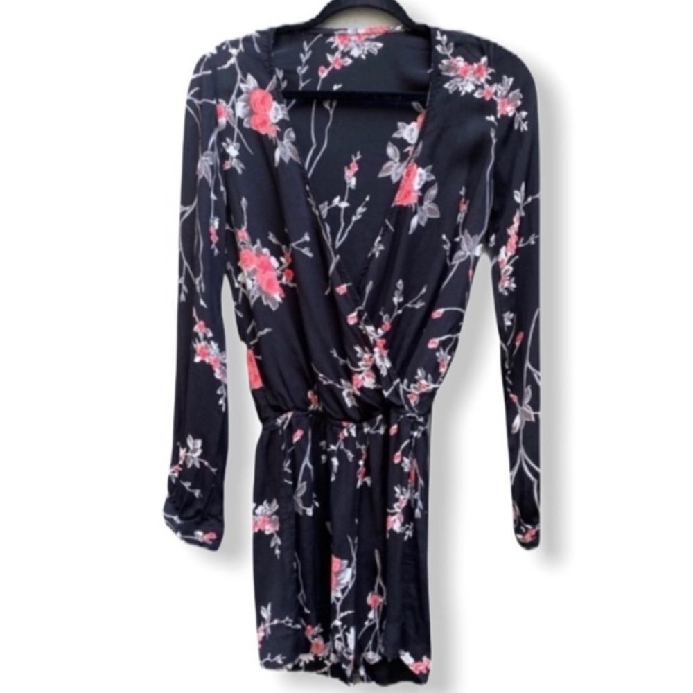 Blue Life Floral Shorts‎ Romper